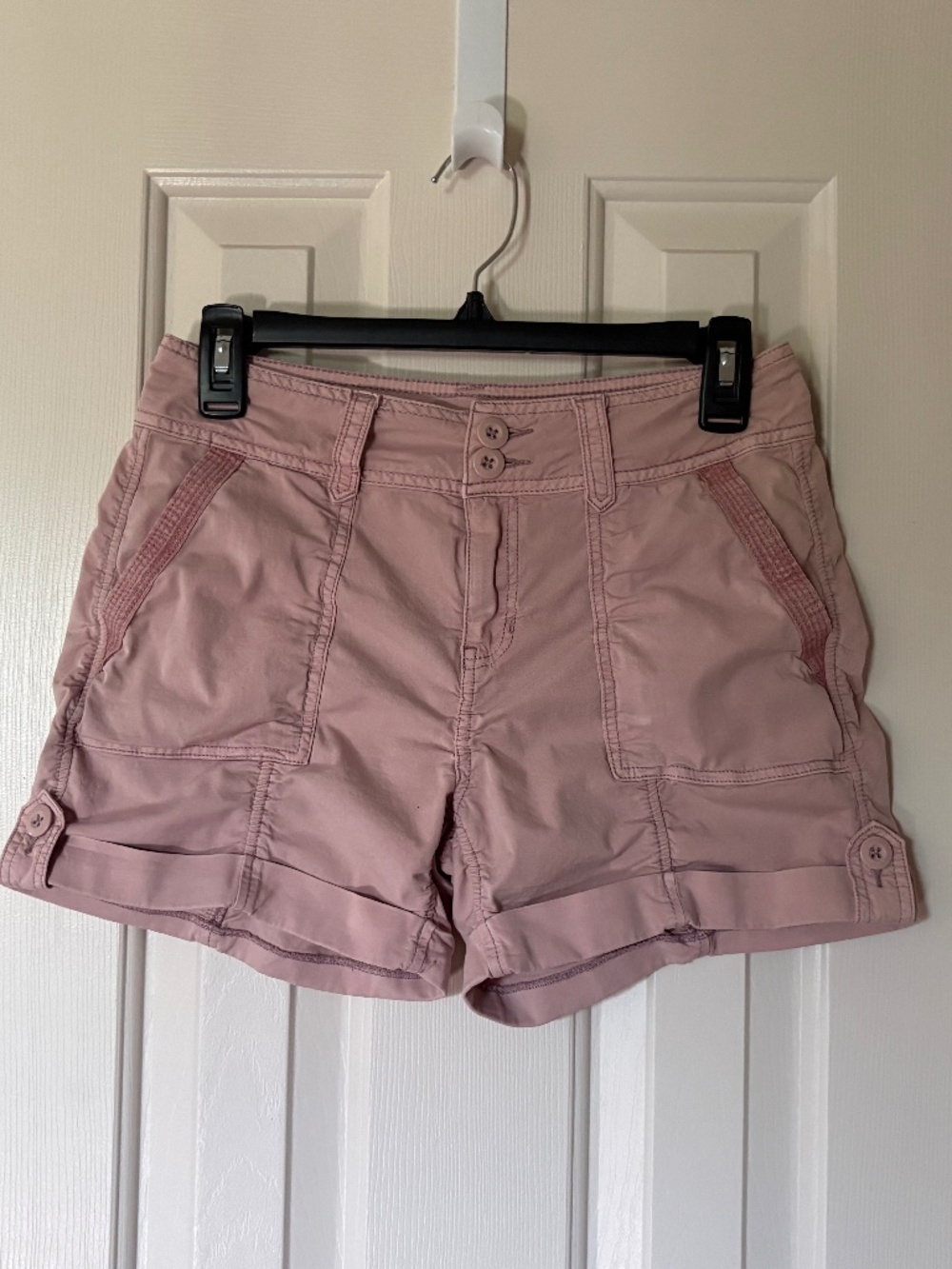 So! Size 5 Blush Pink Mid-Rise Utility Shorts